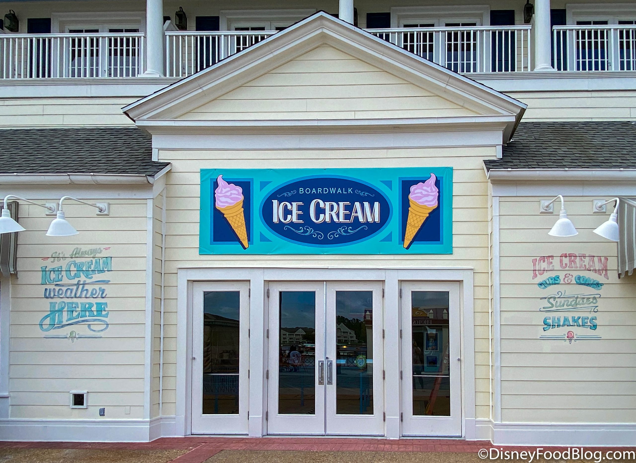 REVIEW of the NEW BoardWalk Ice Cream Shop in Disney World!