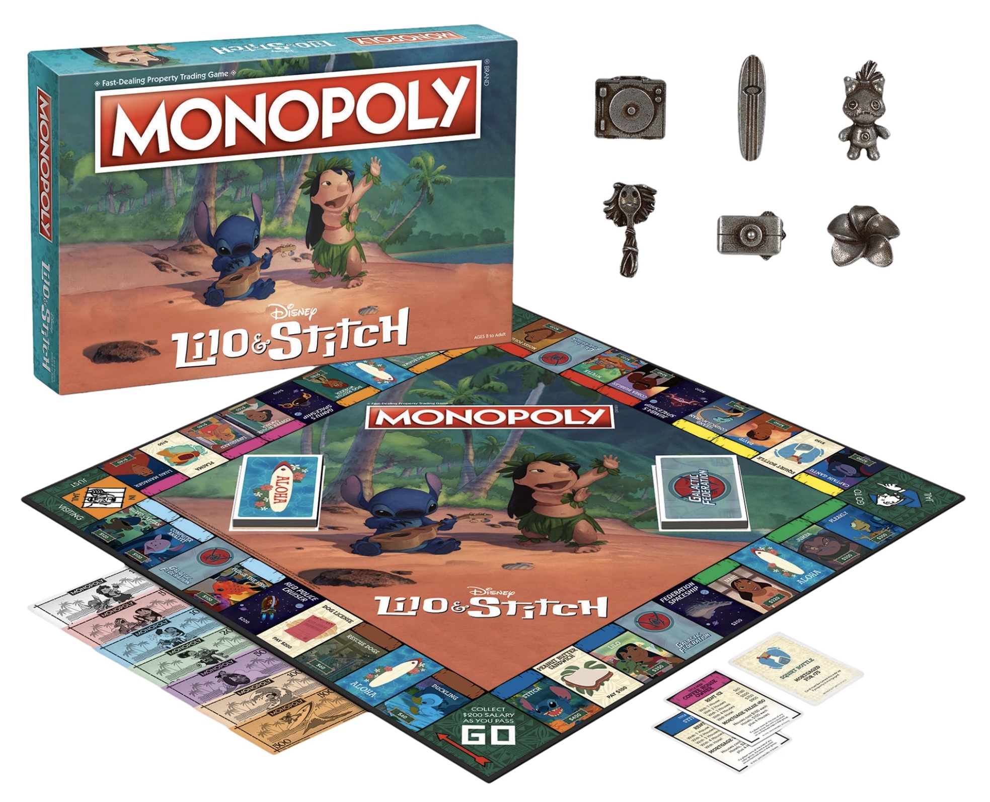 Disney's Lilo & Stitch Monopoly Board Let's You Buy and Trade Your