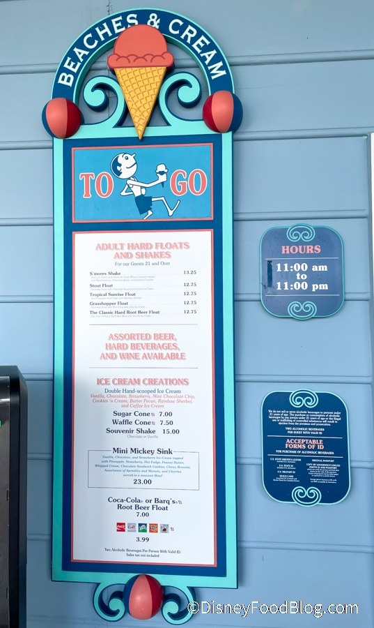 PHOTOS! The Beaches & Cream ToGo Window Is BACK at Disney World