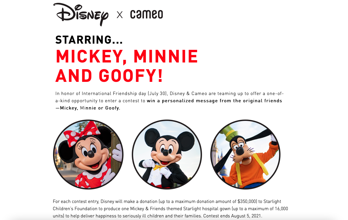Get A Personalized Video From a Disney Character AND Support a Good Cause!  | the disney food blog