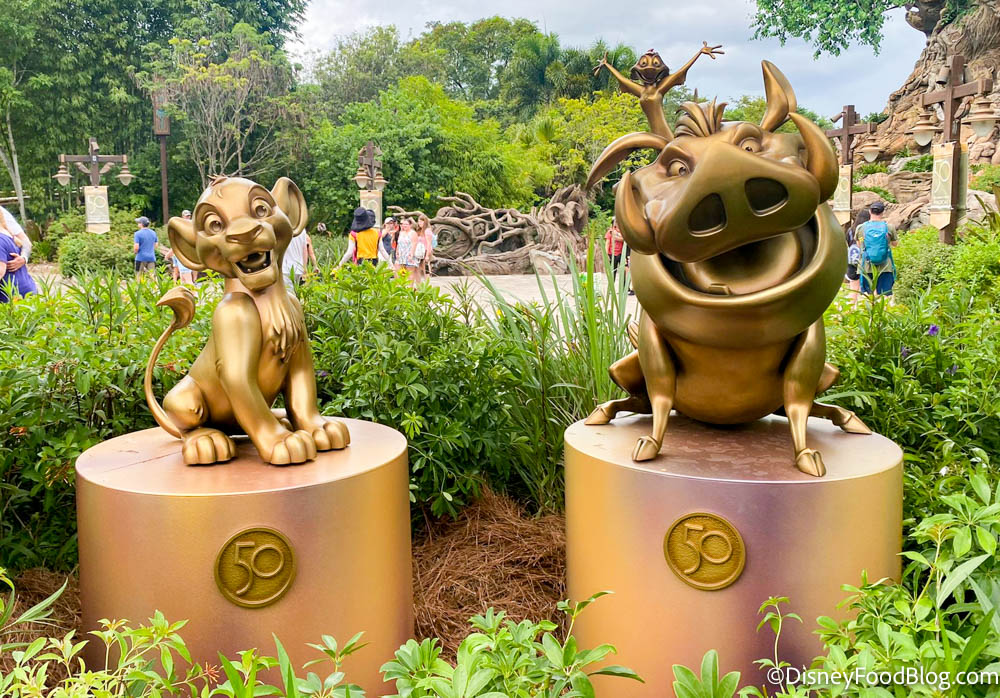 The Golden Character Statues at Animal Kingdom Are *GASP* Disney