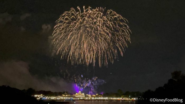 fireworks from cruise ship