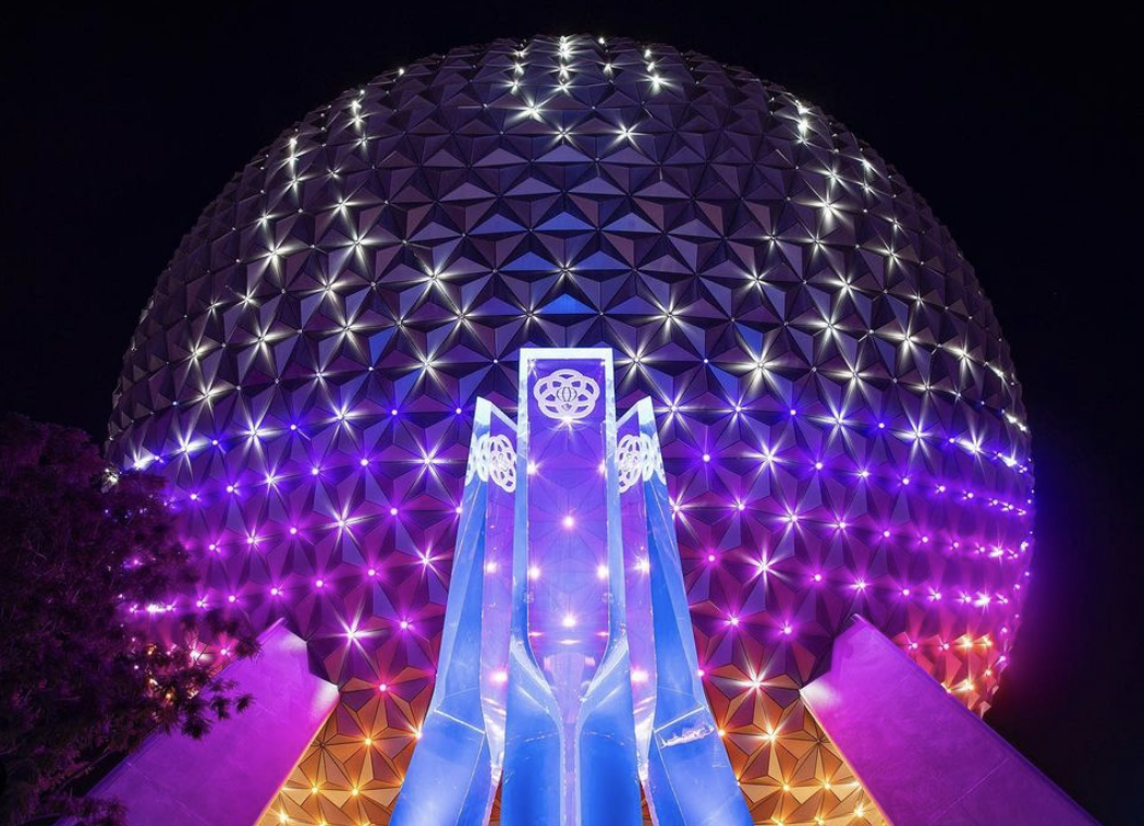 PHOTO: First Look at Spaceship Earth's 50th Anniversary Transformation! |  the disney food blog