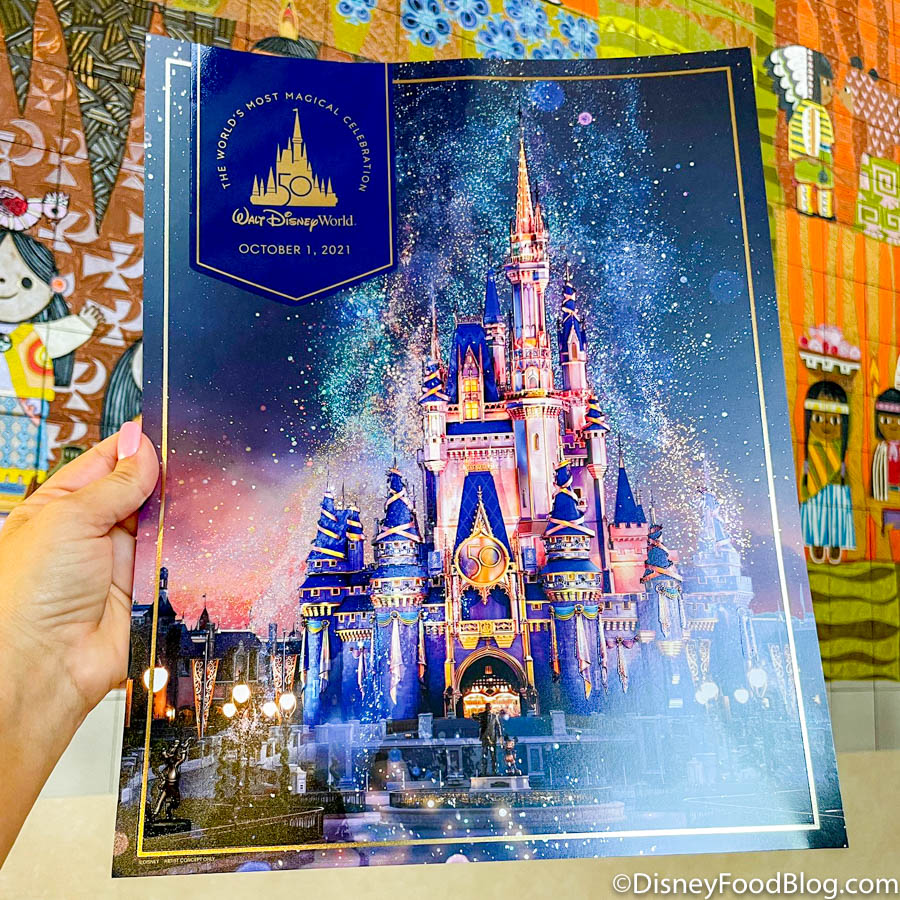 Disney Parks 50th Anniversary Walt Disney World Contemporary Resort Print  New 