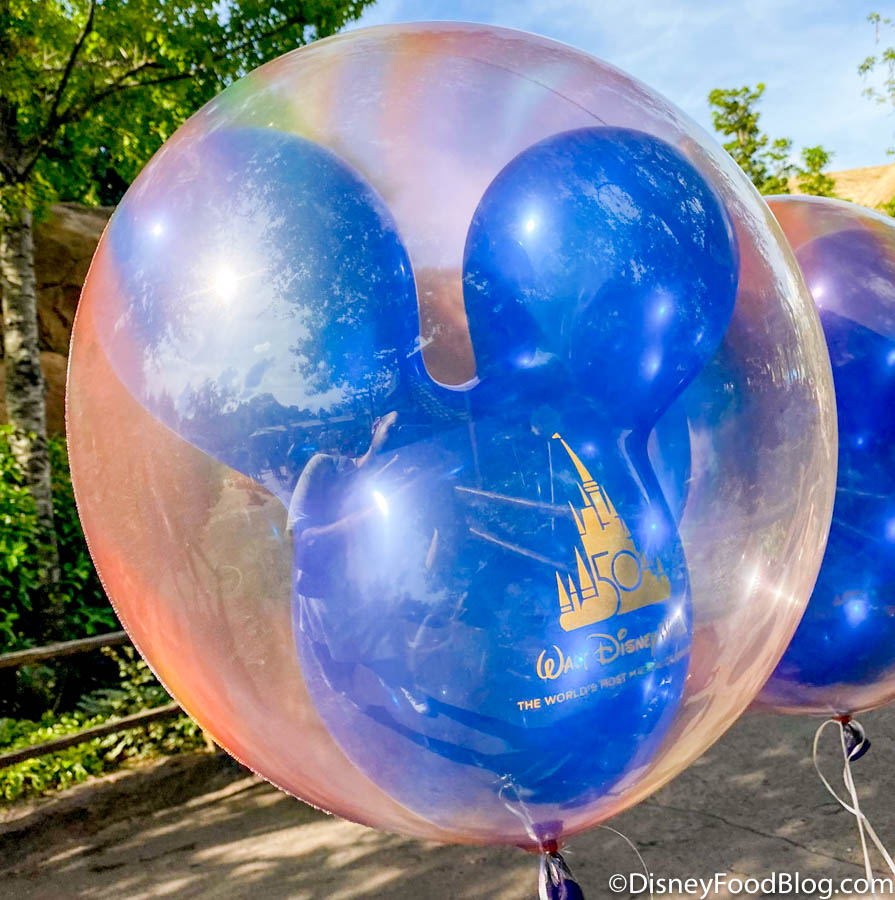 Slank zingen verkoudheid ALERT! 🎈 Disney World Has 50th Anniversary Balloons Now! | the disney food  blog