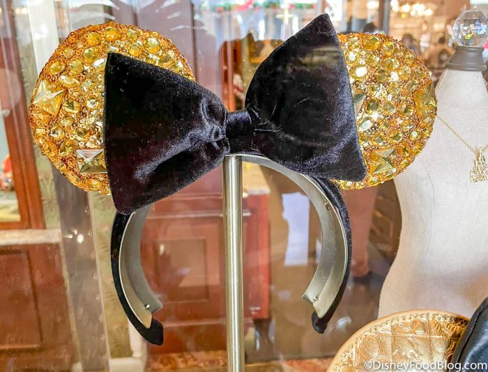 Disney Parks Gold & Black Mickey 90th Anniversary Birthday Minnie Ears Headband 