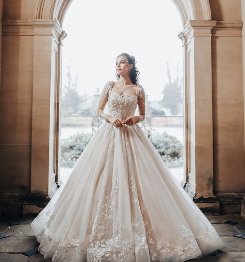 beauty and the beast wedding dress