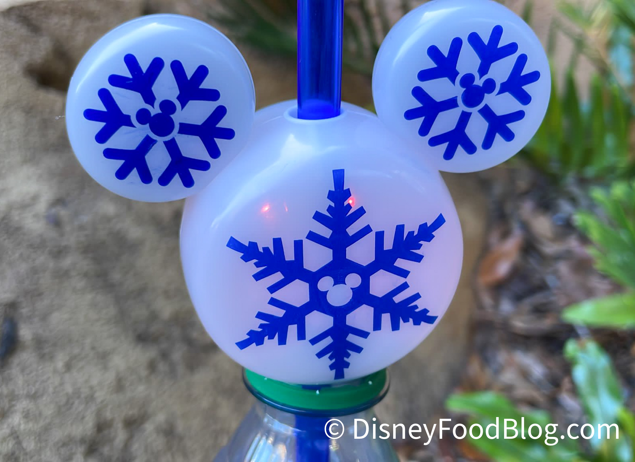 New! Holiday Mickey Light-Up Bottle-Topper Spotted at Disneyland