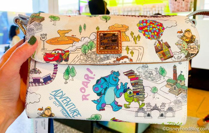 Disney Parks Pixar Maps Dooney & Bourke Zip Satchel Bag