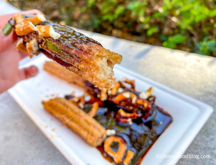 REVIEW BOO BASH Exclusive Maleficent Churro from Main Street Vending