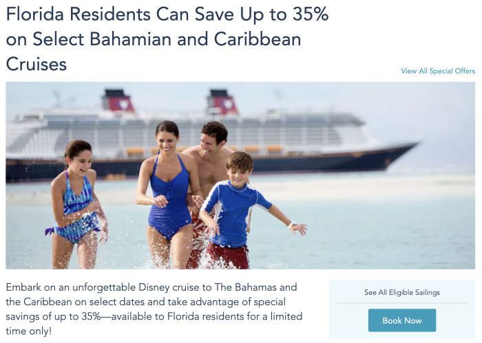 disney cruise florida residents
