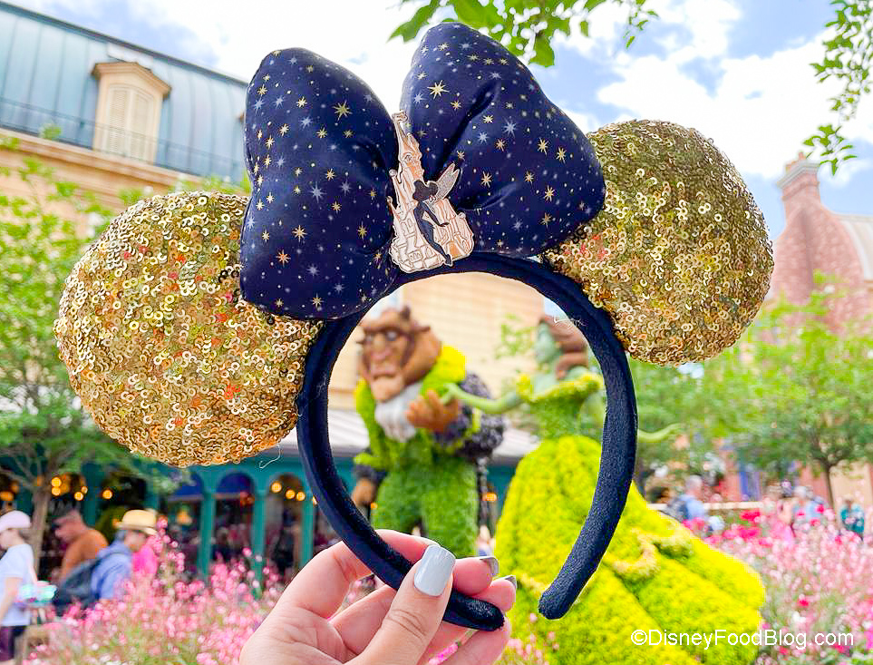Genuine Disneyland Paris Collection Disney Minnie Mouse Parisian Ears Floral 