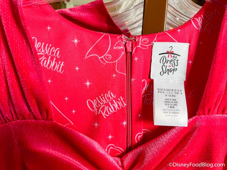 PHOTOS: The Iconic Jessica Rabbit Dress is Now for Sale in Disney World ...