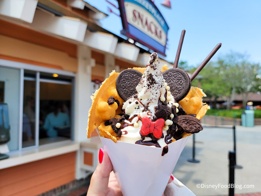 YUM! There's A New Ice Cream Flavor For The Mickey Waffle Sundae