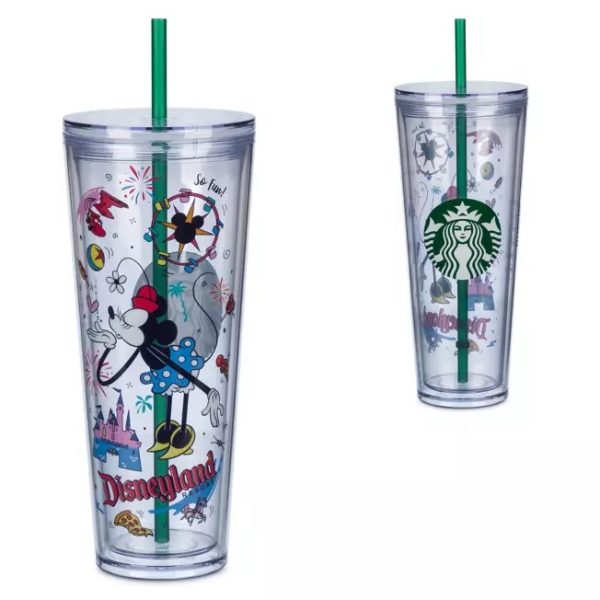 Pink & Silver Shimmering Disneyland Resort Starbucks Tumbler Now Available  - Disneyland News Today