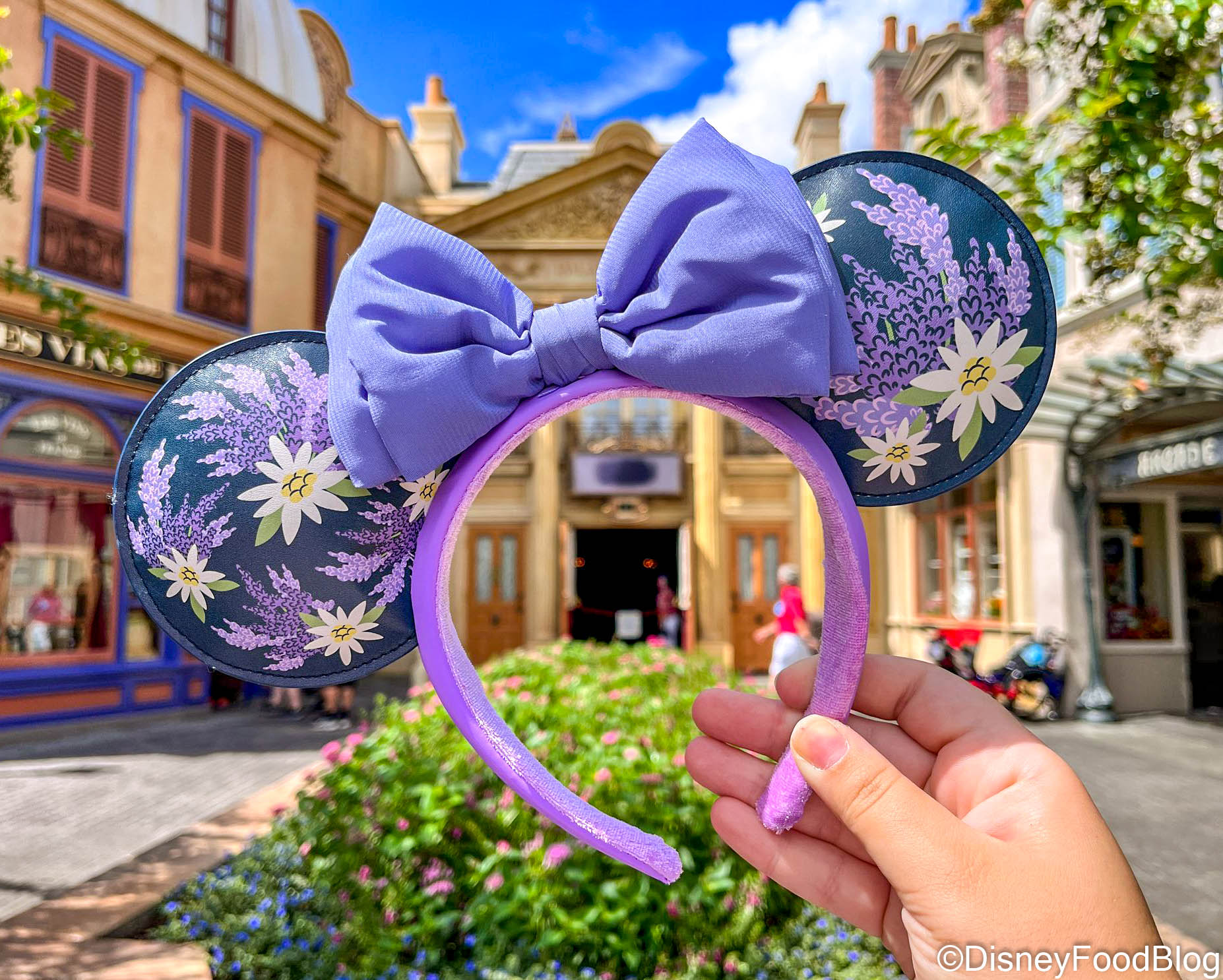 2023 Disney-Parks French Lavender Flower Purple Lilac Ears Collection  Headband