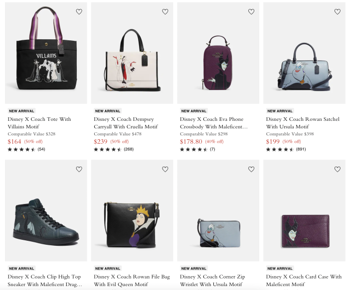 Shop the Disney Villains COACH Collection for 50% OFF! | the disney food  blog