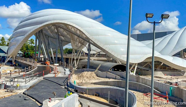 VIDEO: UPDATE on TRON Roller Coaster Construction in Disney World | the ...