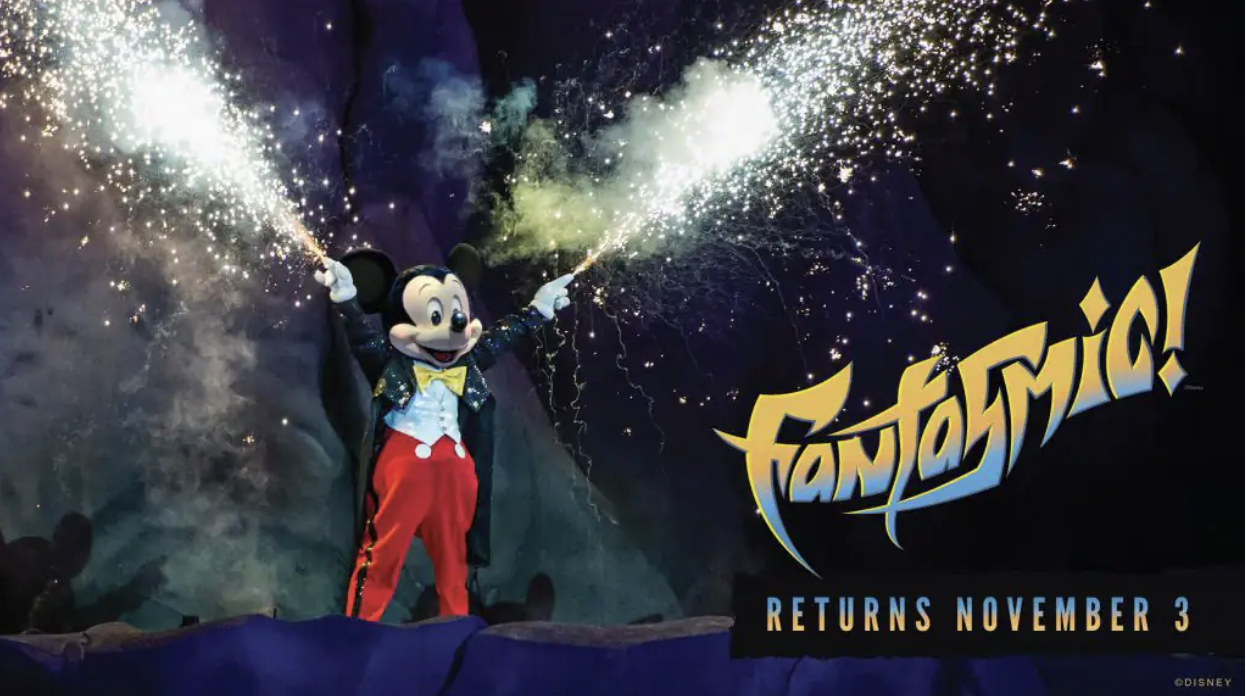 Full Schedule for Fantasmic! Showtimes in November and December 2022