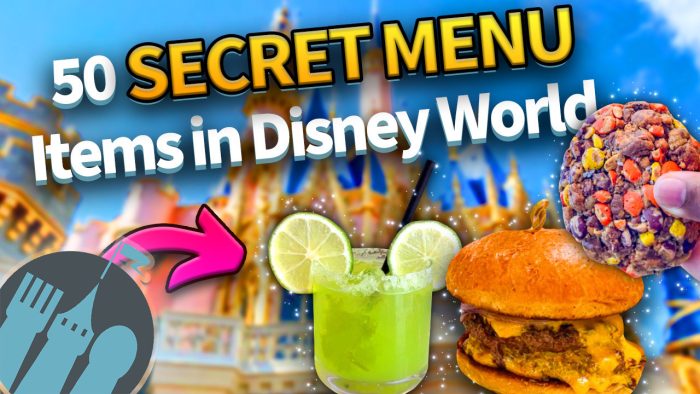 DFB VIDEO: 50 SECRET MENU Items in Disney World | the disney food blog