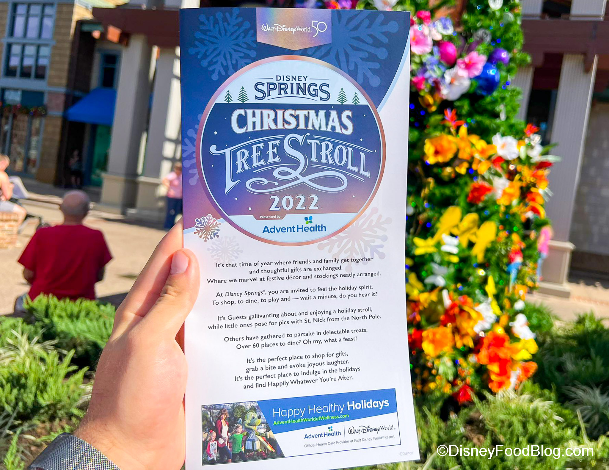 PHOTOS & VIDEOS The Christmas Tree Stroll Has Returned to Disney