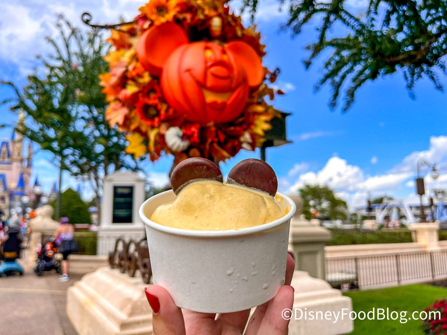 REVIEW There's PUMPKIN ICE CREAM in Magic Kingdom Right Now! the