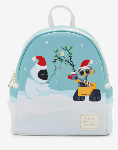  Loungefly Disney Pixar WALL-E EVE & WALL-E Holiday Glow-in-the-Dark Mini Backpack - BoxLunch Exclusive