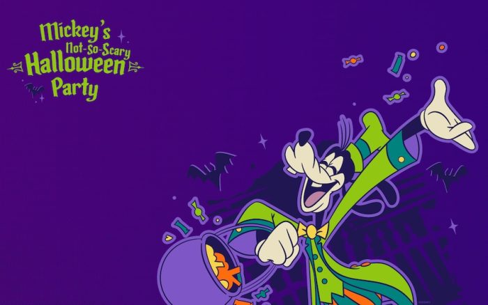 Mickey's Not-So-Scary Halloween Party Goofy Fall Wallpaper