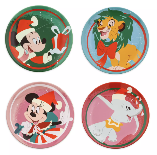 Disney Coaster Set - Nordic Winter Mickey Mouse Holiday Phrasing
