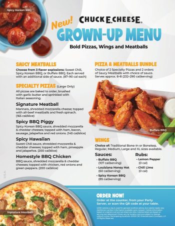 Chuck E. Cheese Has a NEW 'Grown-up' Menu and We're Irrationally ...