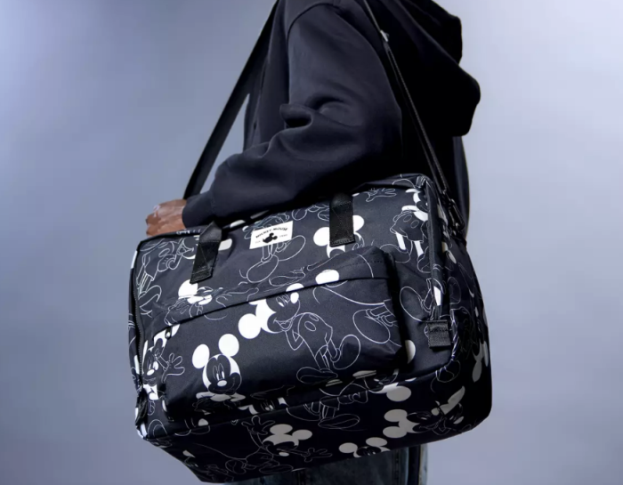 2026-Mikey-Mouse-Black-White-Duffle-Bag-