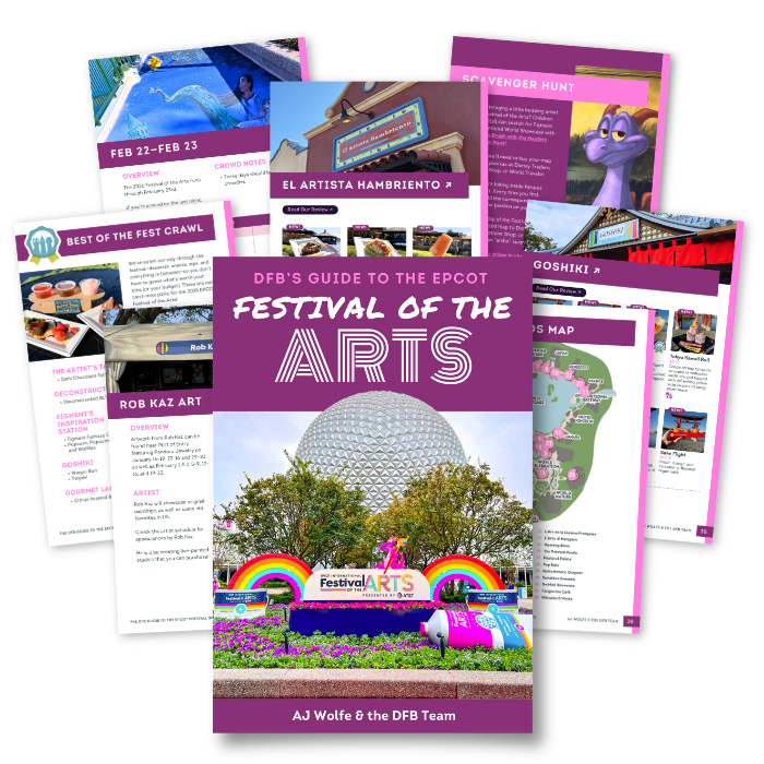 DFB EPCOT Festival of the Arts Guide