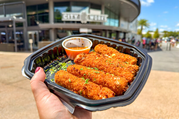 REVIEW: These New UNIQUE Mozzarella Sticks Are TOTALLY Worth The Wait in Disney Springs
