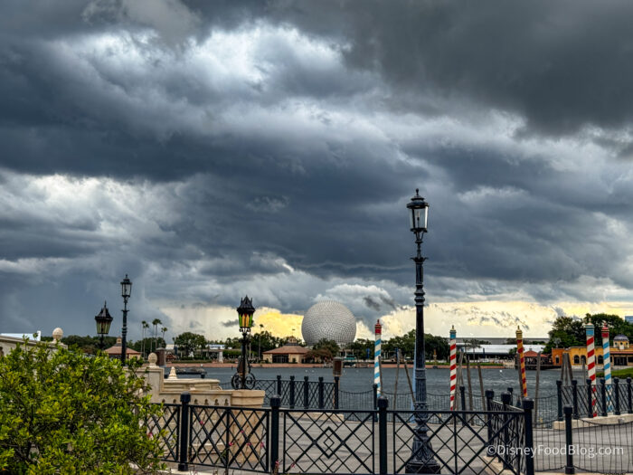 2026-wdw-epcot-crowds-rainy-day-storm-at
