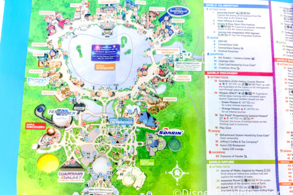 There’s a NEW Park Map in EPCOT and It Features a HUGE Change