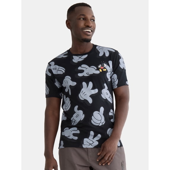 Disney-Men-s-Mickey-Lil-Guy-Graphic-Tee-