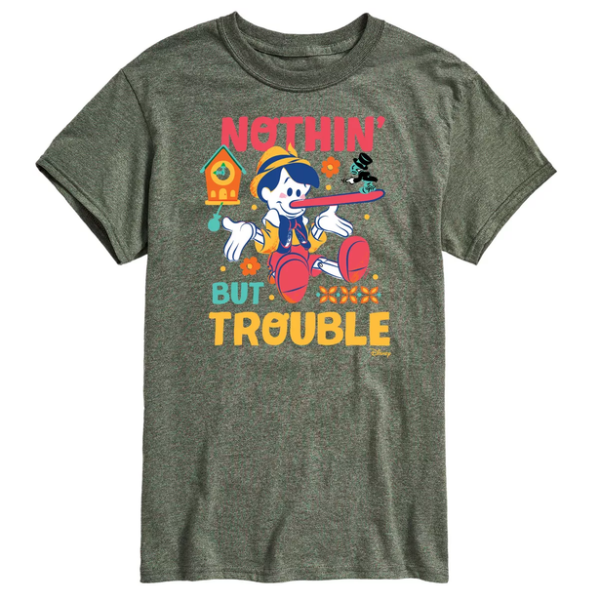 Mens-Disney-Pinocchio-Nothin-But-Trouble